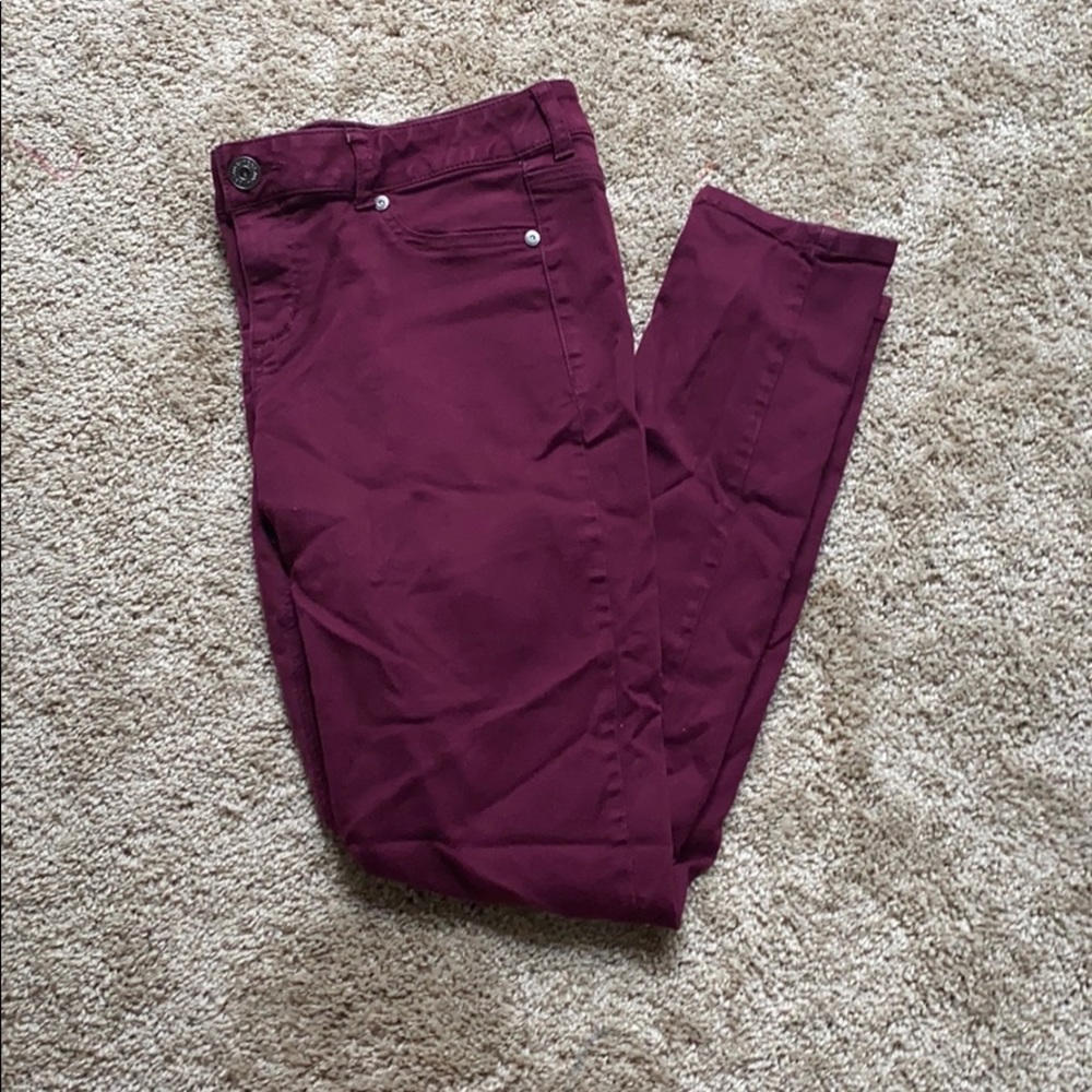 Maurice’s Maroon Jeggings